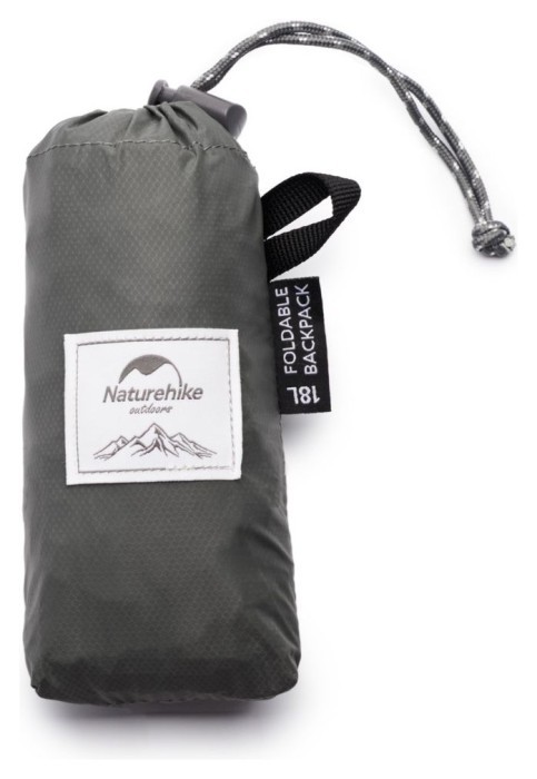 Рюкзак компактный сверхлегкий Naturehike Ultralight NH17A012-B, 18 л, серый