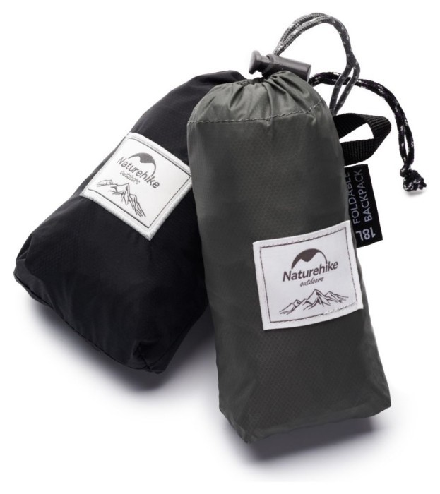 Рюкзак компактный сверхлегкий Naturehike Ultralight NH17A012-B, 18 л, серый