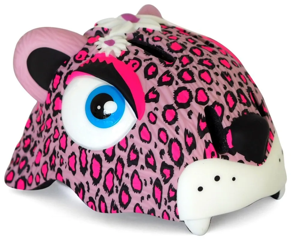 Шолом Crazy Safety Pink Leopard (23,5 см x 19,5 см x 18,5 см 49-55 см регульований Рожевий)