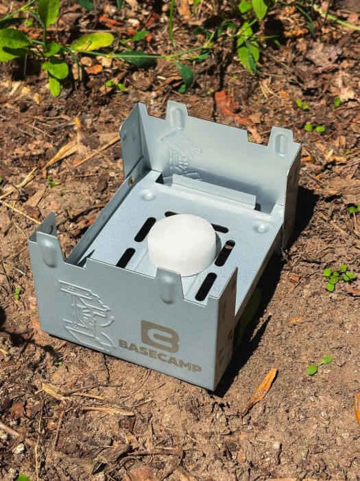 Твердотопливная горелка BaseCamp Pocket Stove с набором сухого горючего, 4 таблетки