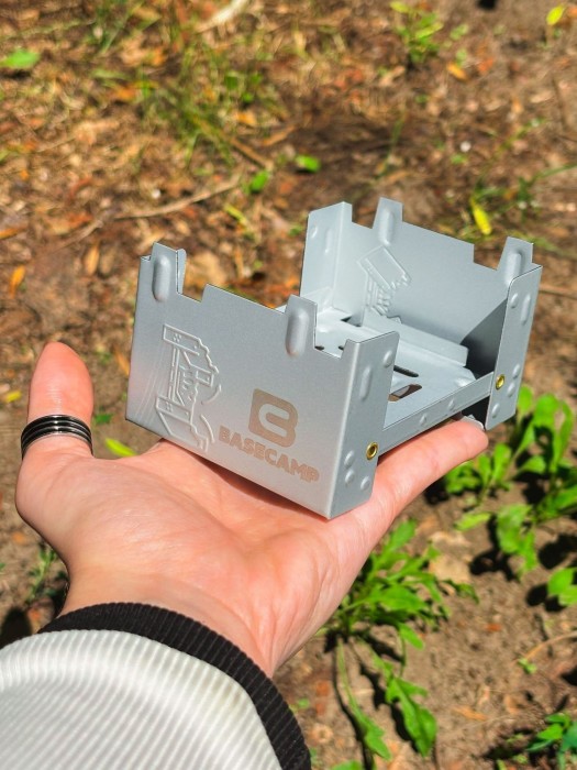Твердотопливная горелка BaseCamp Pocket Stove с набором сухого горючего, 4 таблетки