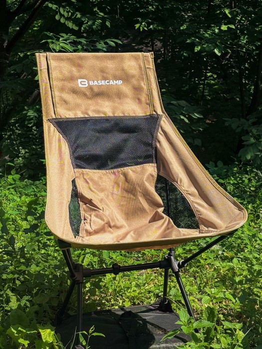 Кресло кемпинговое BaseCamp Compact L, 56х65х85см, Khaki/Black
