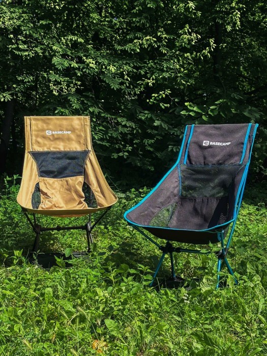 Кресло кемпинговое BaseCamp Compact L, 56х65х85см, Khaki/Black