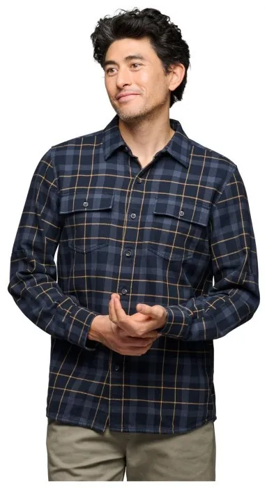 Рубашка мужская Black Diamond M Project Twill LS Shirt, Charcoal/Black, S