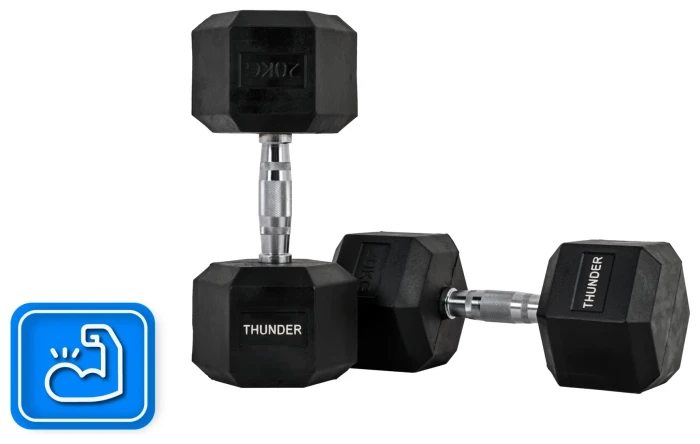 Гантель шестигранна THUNDER 20 кг