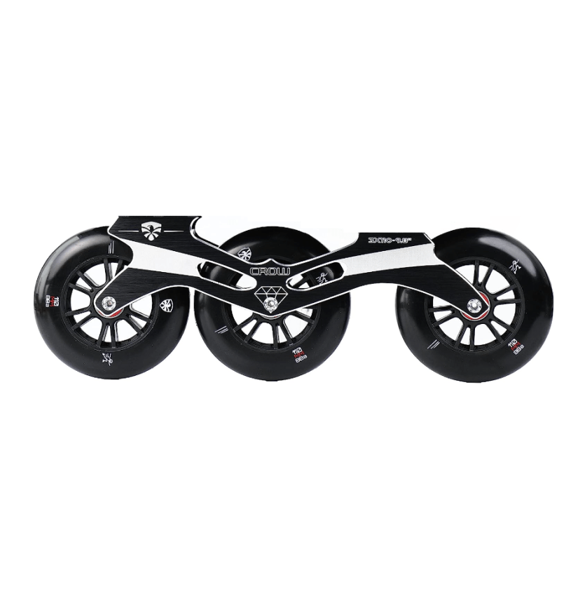 Триколісний сет для роликів Flying Eagle Crow 110 mm чорний, укр, укр