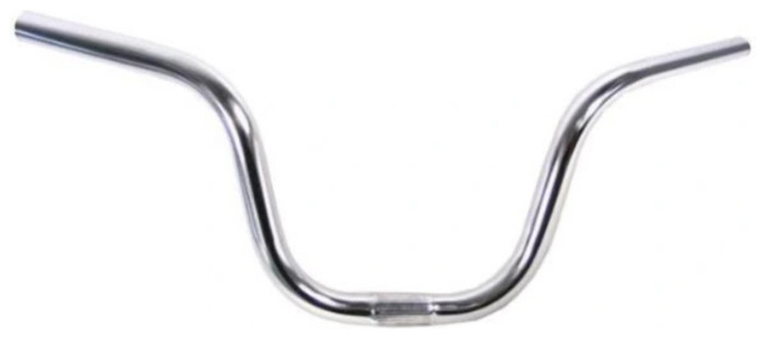 Кермо Сталь 25.4мм L 580 мм HongFu YL-352 підйом - 200мм срiблястий Райзер, укр, укр