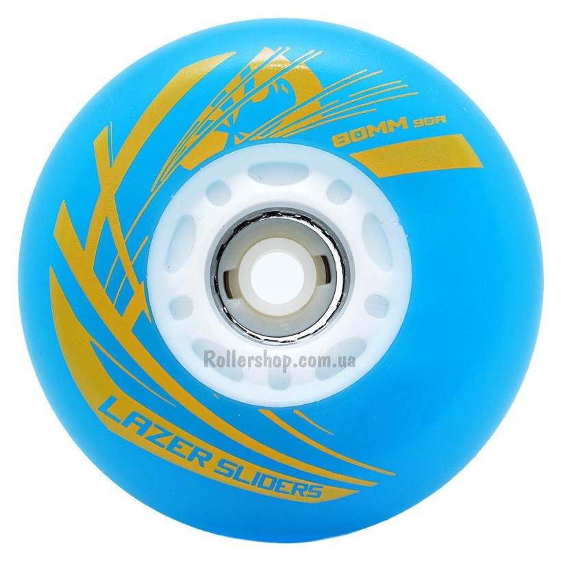 Светящиеся колеса Flying Eagle Lazer Sliders 90A 4 шт синие 80 мм