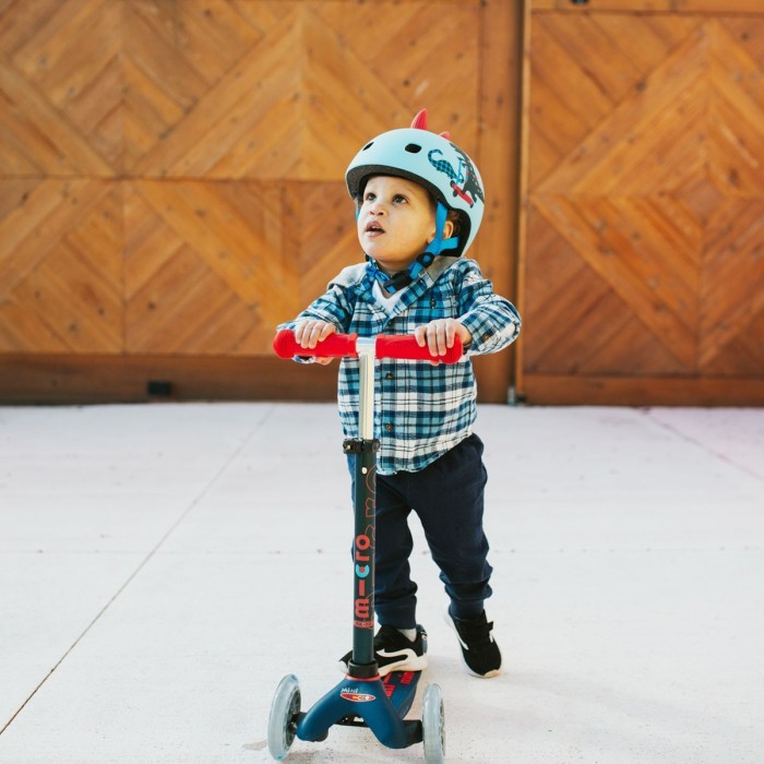 Защитный шлем MICRO - СКУТЕРОЗАВР (48–53 cm, S, свет)