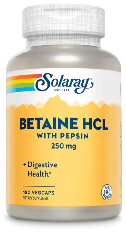 Betaine HCl 250mg - 180 vcaps