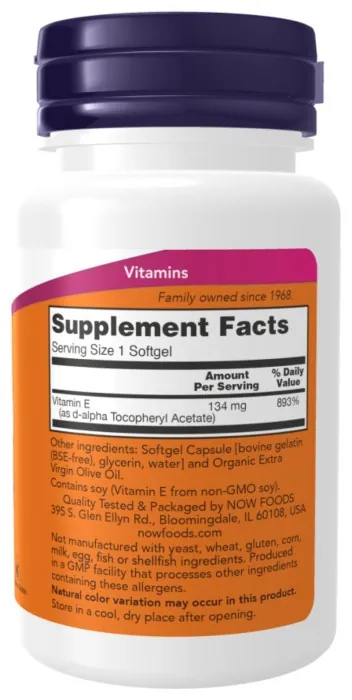 Vitamin E-200 D-Alpha Tocopheryl - 100 softgels