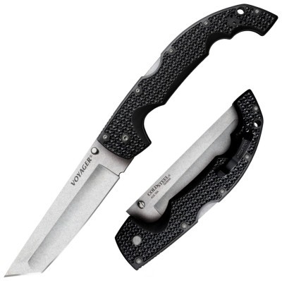 Нож складной Cold Steel Voyager XL Tanto Plain, Black