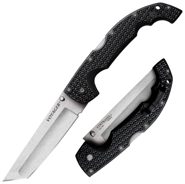 Нож складной Cold Steel Voyager XL Tanto Plain, Black
