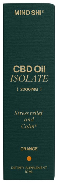 CBD Oil Isolate 2000 mg Orange - 10 ml
