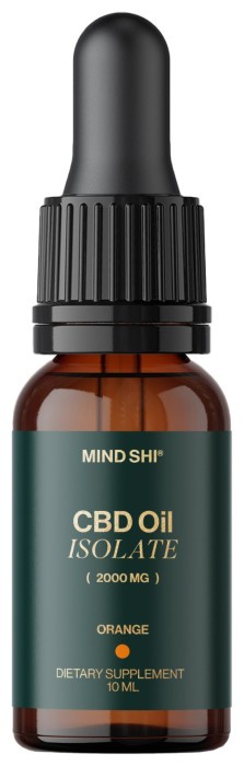 CBD Oil Isolate 2000 mg Orange - 10 ml