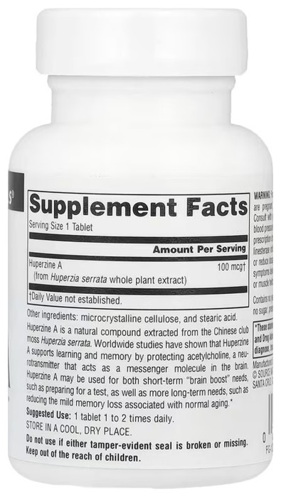 Huperzine A 100 mcg - 60 tabs