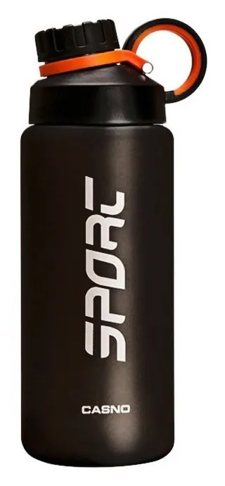 Пляшка для води CASNO 800 мл KXN-1242 Чорна (PP_KXN-1242_Black)