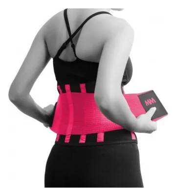 Пояс компрессійний MadMax MFA-277 Slimming belt Black/neon pink L