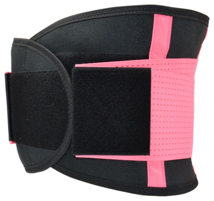 Пояс компрессійний MadMax MFA-277 Slimming belt Black/neon pink L