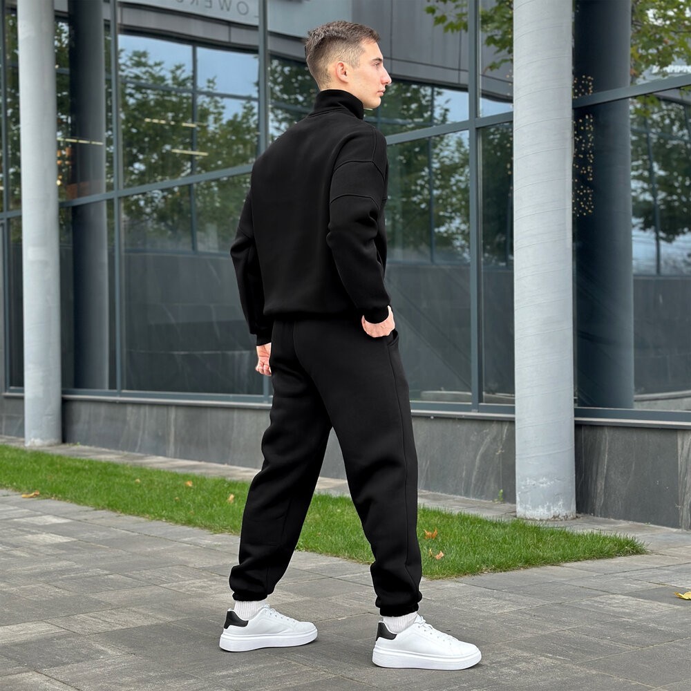 Спортивний костюм зимовий чоловічий чорний Pobedov Grand ЗИМА, укр, укр