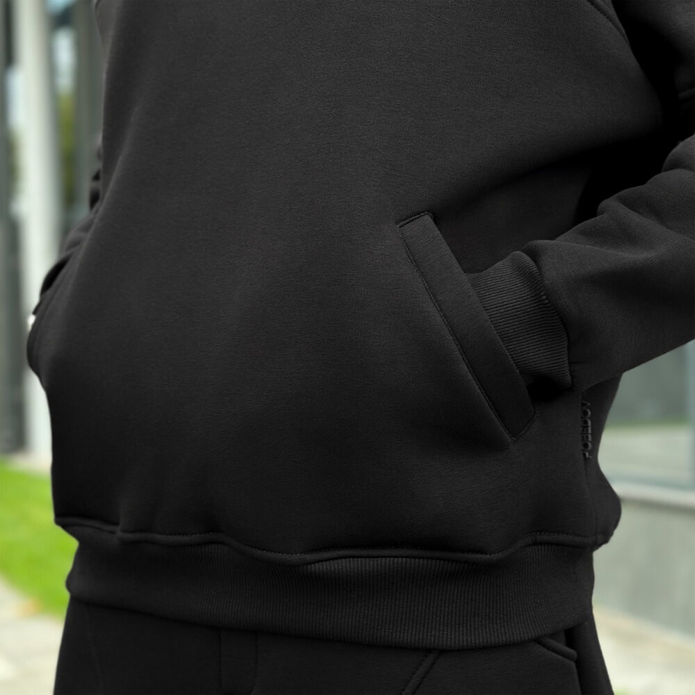 Спортивний костюм зимовий чоловічий чорний Pobedov Grand ЗИМА, укр, укр