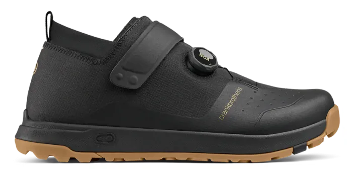Велообувь CrankBrothers SHOES MALLET TRAIL BOA BLACK/GOLD - GUM OUTSOLE 11.5