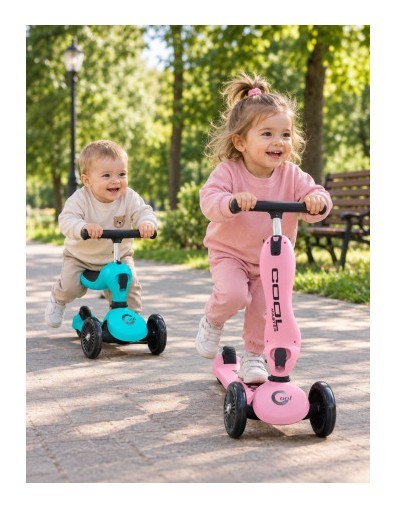 Дитячий самокат з сидінням 2 в 1 Cool Scooter A02