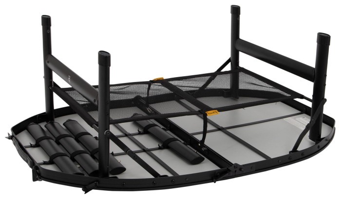 Стол Bo-Camp Woodbine Oval 100x70 cm Black/Wood look (1404185)