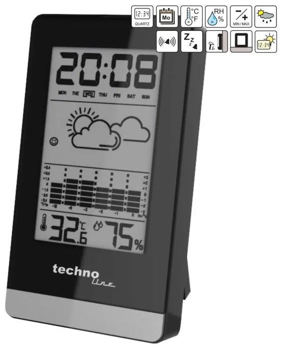 Метеостанция Technoline WS9125 Black (WS9125)