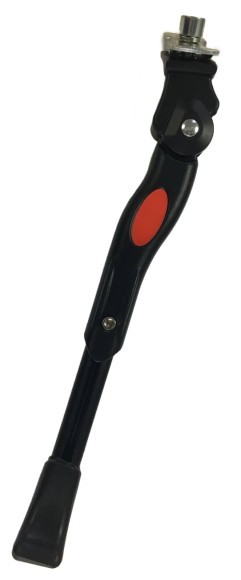 Підніжка ROU збоку центр. телескопічна 24" - 28" HS-004, алюм., чорна, укр