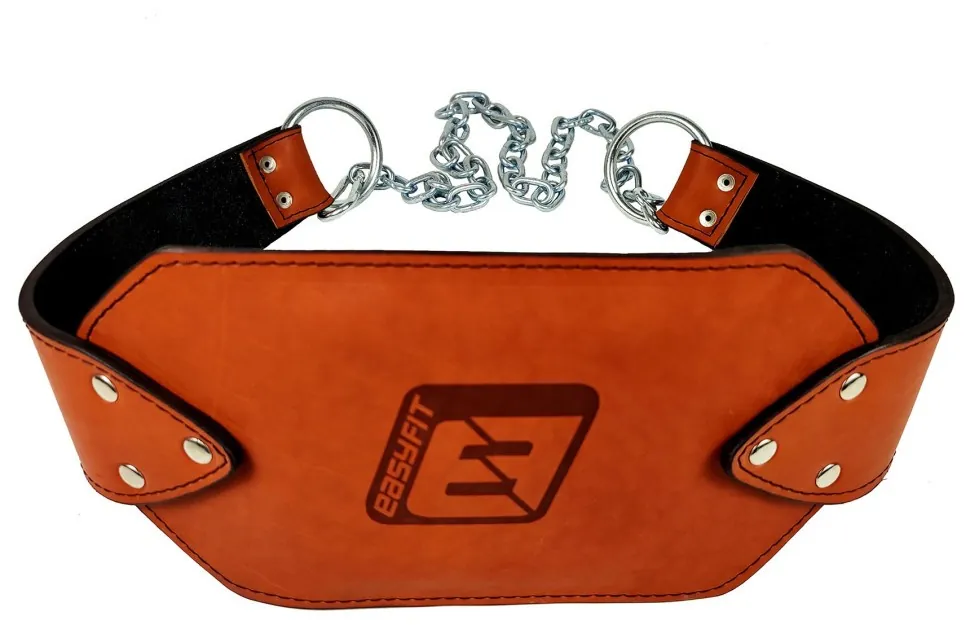 Пояс для обтяжень EasyFit (шкіра) до 200 кг коричневий (Коричневий)