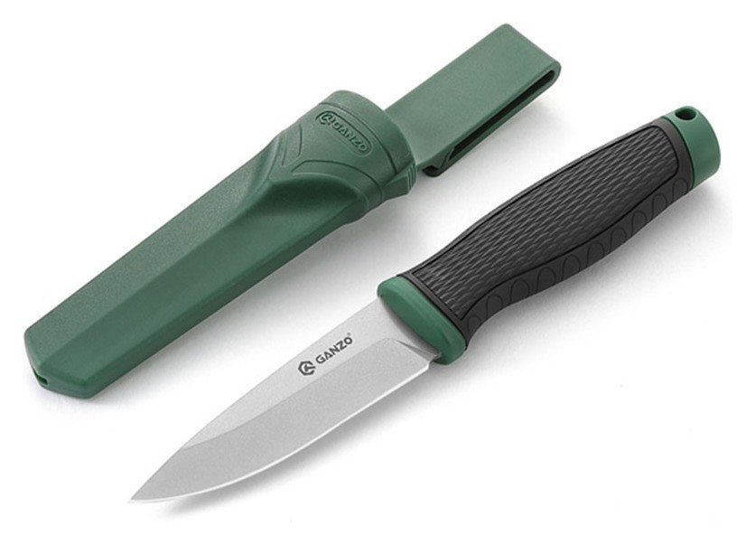 Ніж Ganzo G806-GB зелений з ножнами, укр, укр