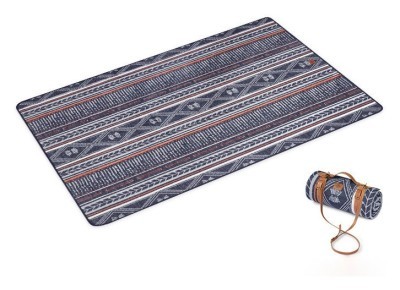 Ковдра із застібкою Naturehike NH21PS006, поліестр/вовна, синій