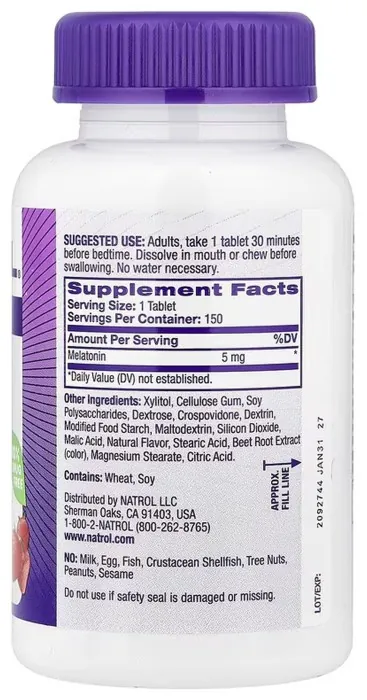 Melatonin 5mg - 150 tabs