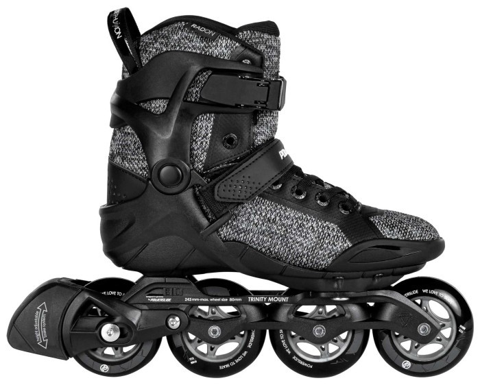 Фітнес ролики POWERSLIDE ( 901975 ) Phuzion Radon Black White 80 2023, укр, укр