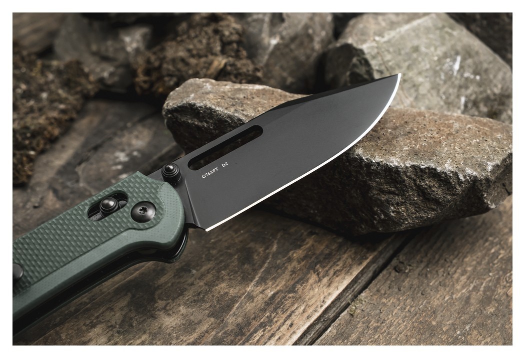 Чем складной Ganzo G768PT-GB сине-зеленый, черный клинок