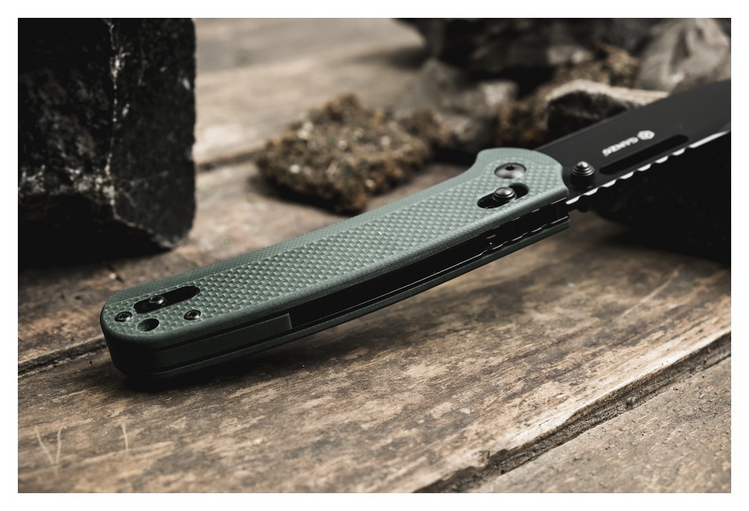 Чем складной Ganzo G768PT-GB сине-зеленый, черный клинок