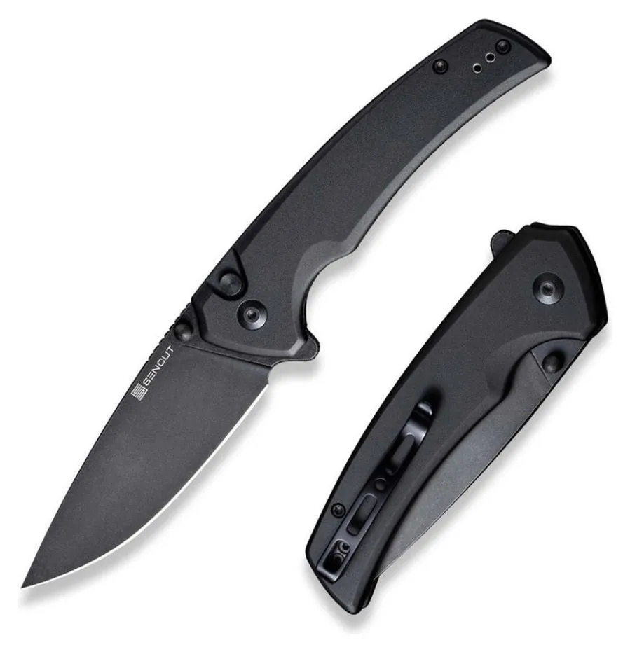 Ніж складаний туристичний Sencut Serene, (8.8 см) D2 / Aluminum чорний (FNR_S21022B-1)