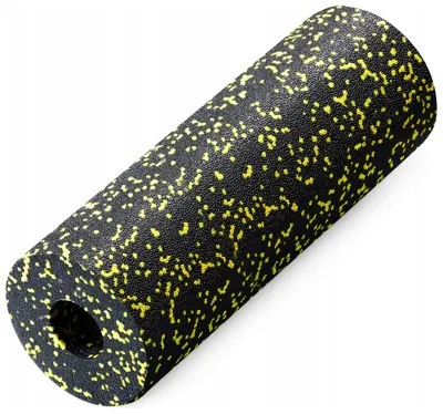 Массажный ролик 4FIZJO EPP PRO+ 45 x 14.5 см (валик, роллер) гладкий Black/Yellow (P-5907739310583)
