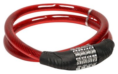 Замок тросовий кодовий VLT PJ-098 800мм *12мм червоний AM (брендоване пакування)