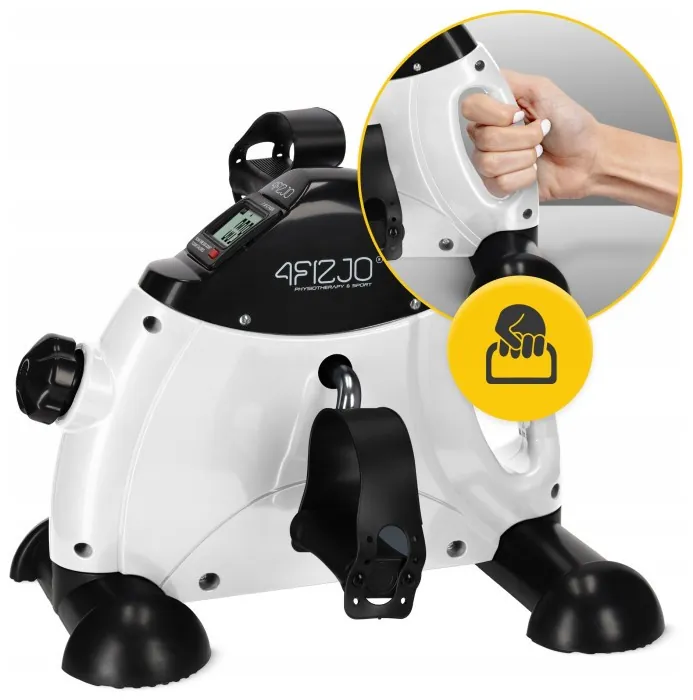 Міні велотренажер 4FIZJO Active 2 в 1 для рук та ніг White/Black (P-5905973406413)