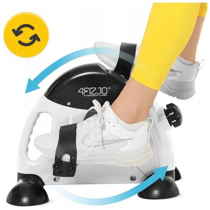 Міні велотренажер 4FIZJO Active 2 в 1 для рук та ніг White/Black (P-5905973406413)