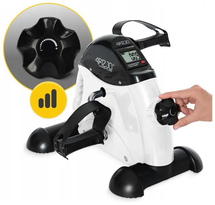 Міні велотренажер 4FIZJO Active 2 в 1 для рук та ніг White/Black (P-5905973406413)