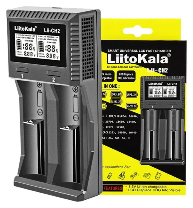 Универсальное зарядное устройство для LiitoKala Lii-CH2 5V 2A на 2 канала