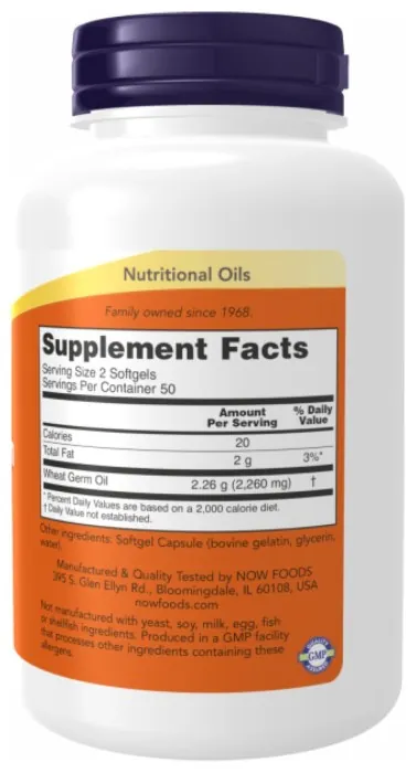 Wheat Germ Oil 1130mg - 100 sgels