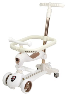 Детский самокат Maraton 4in1 Scoot 02, белый, детский самокат Maraton 4in1 Scoot 02 (Белый)