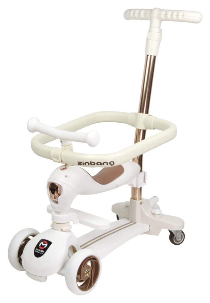 Дитячий самокат Maraton 4in1 Scoot 02, Білий, укр, укр