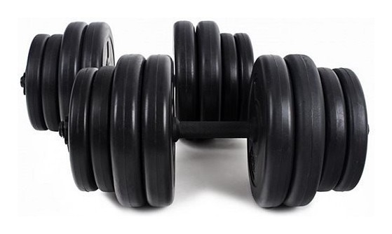 Гантели наборные 2 шт RN16 кг с ABS покрытием + Эспандер в подарок