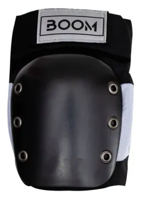 Захист для колін Boom Solid Black/Silver L