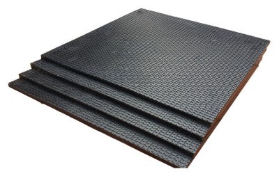 Коврик резиновый 500 х 500 х 7 под штангу или гантели